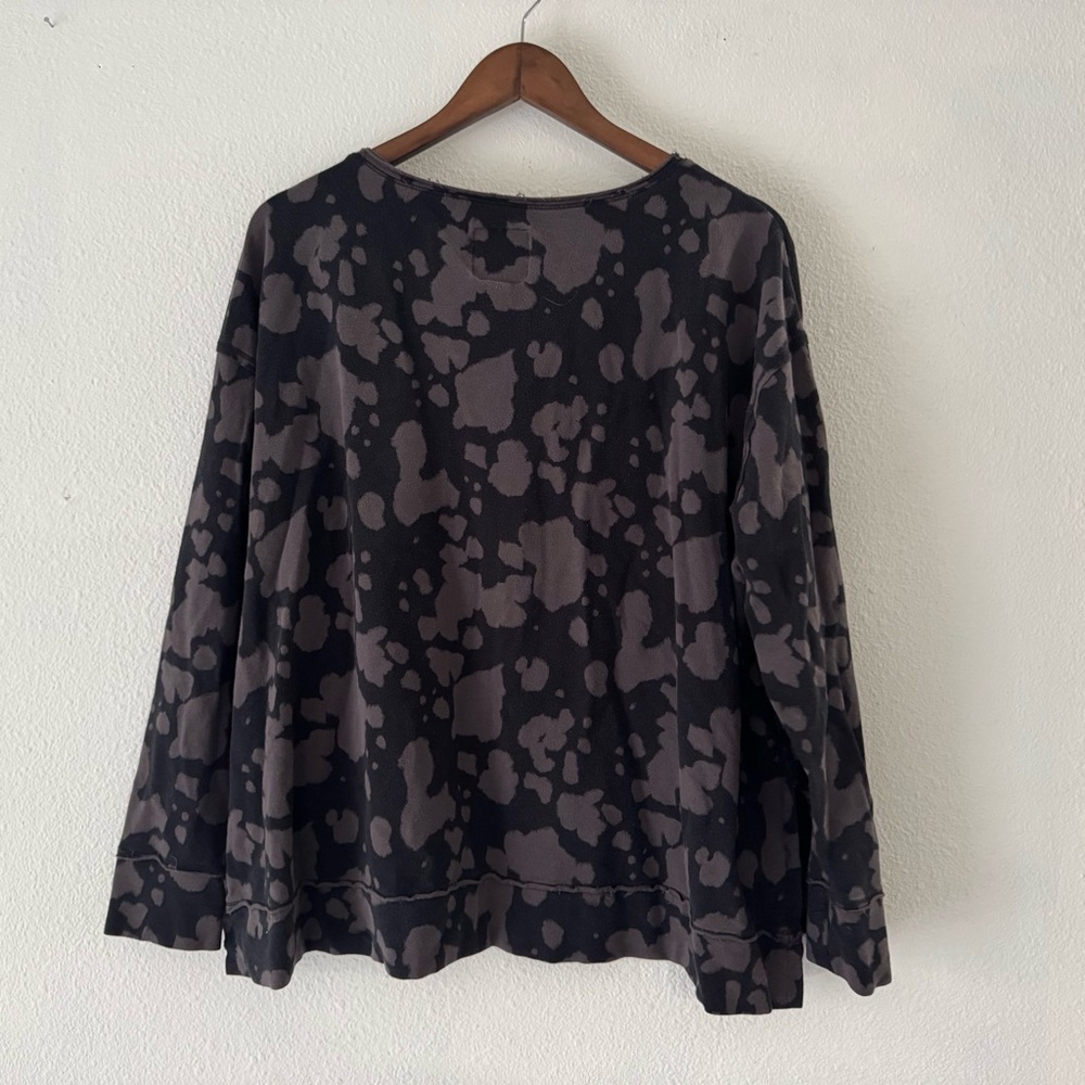 Acid Wash Bleach Dye Oversized Lightweight Sweatshirt XL Rachel Hollis Indie - Picture 11 of 13